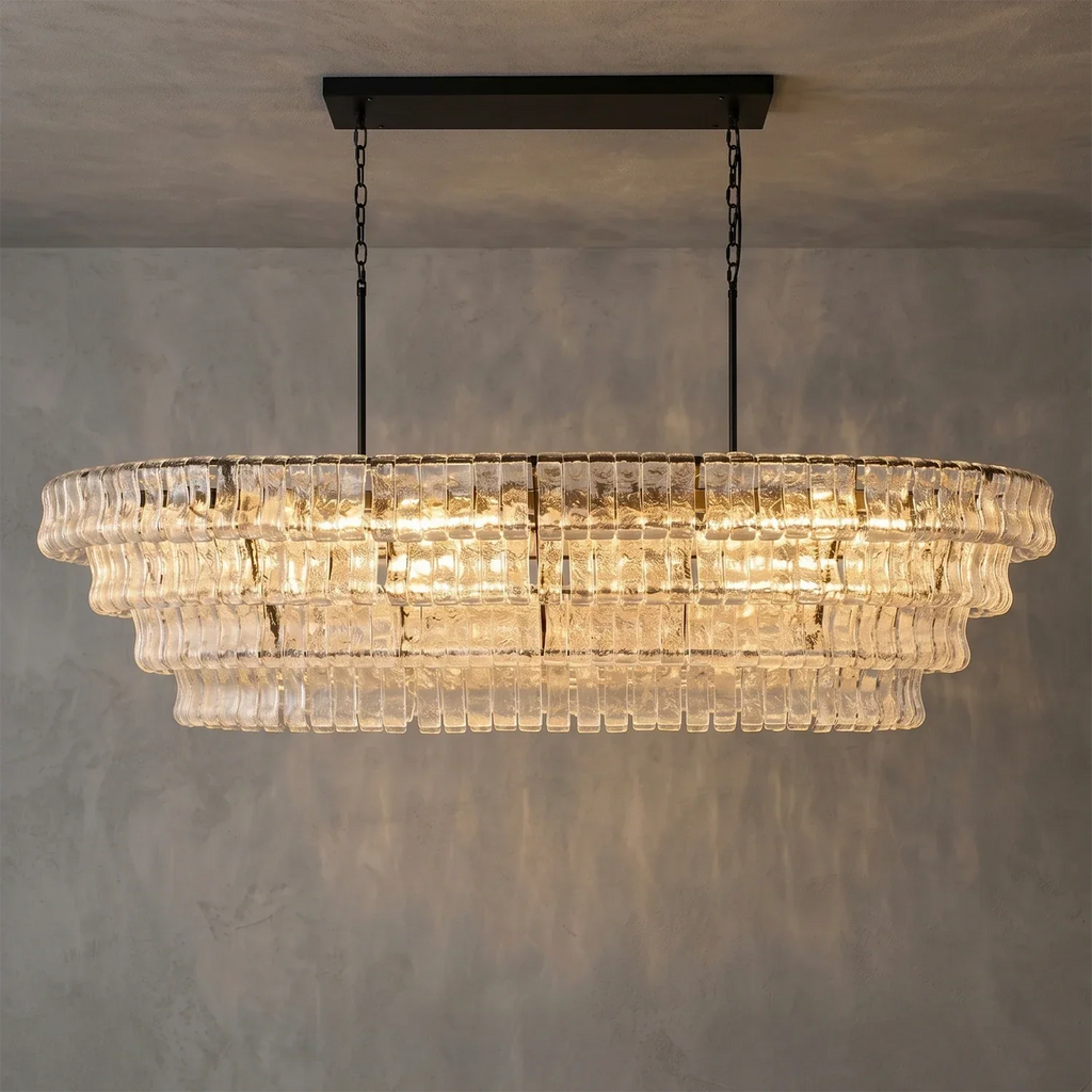 Glacii Ring Glass Chandelier | wildoxy