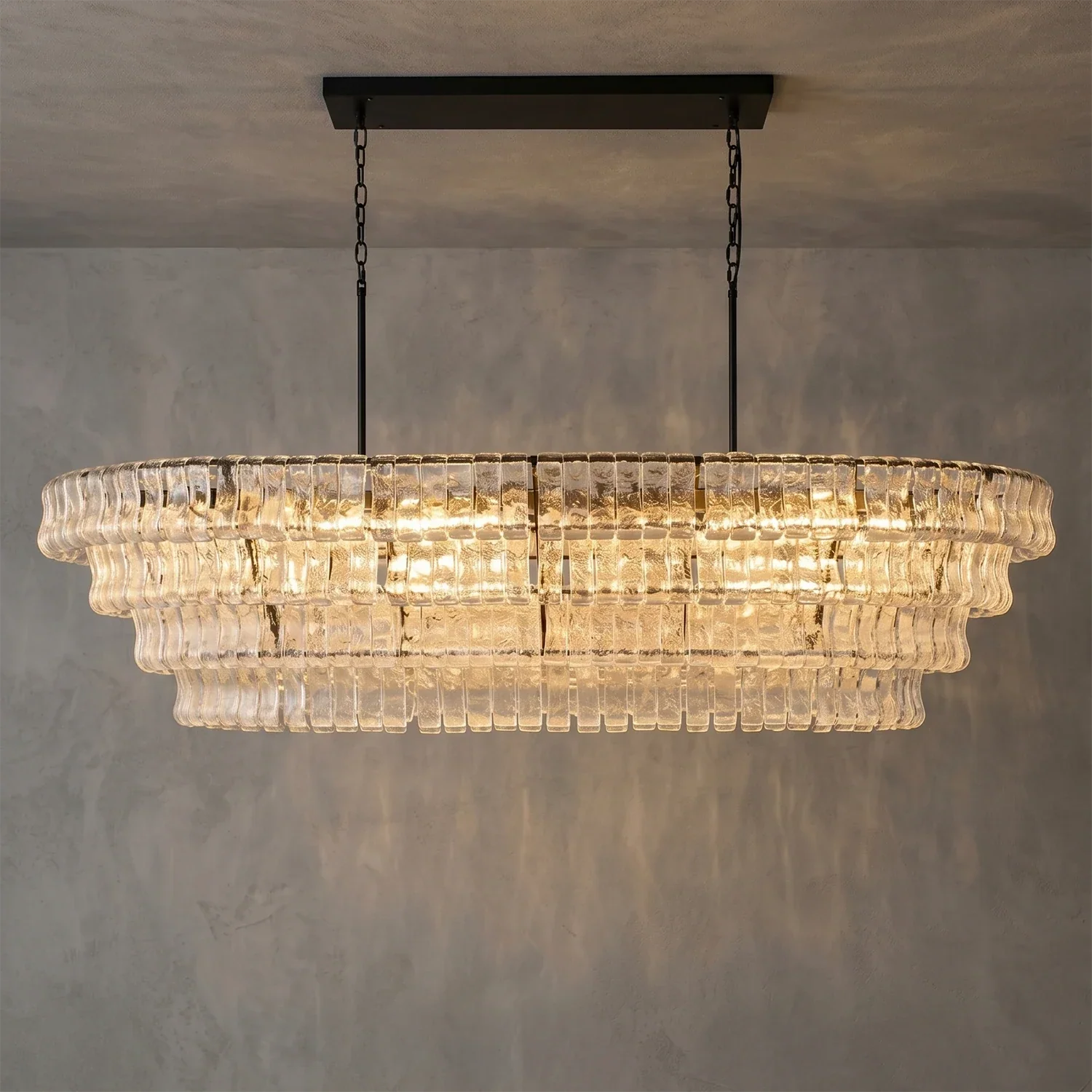 Glacii Ring Glass Chandelier | wildoxy