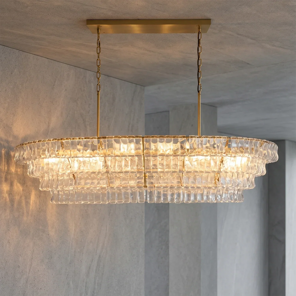 Glacii Ring Glass Chandelier | wildoxy