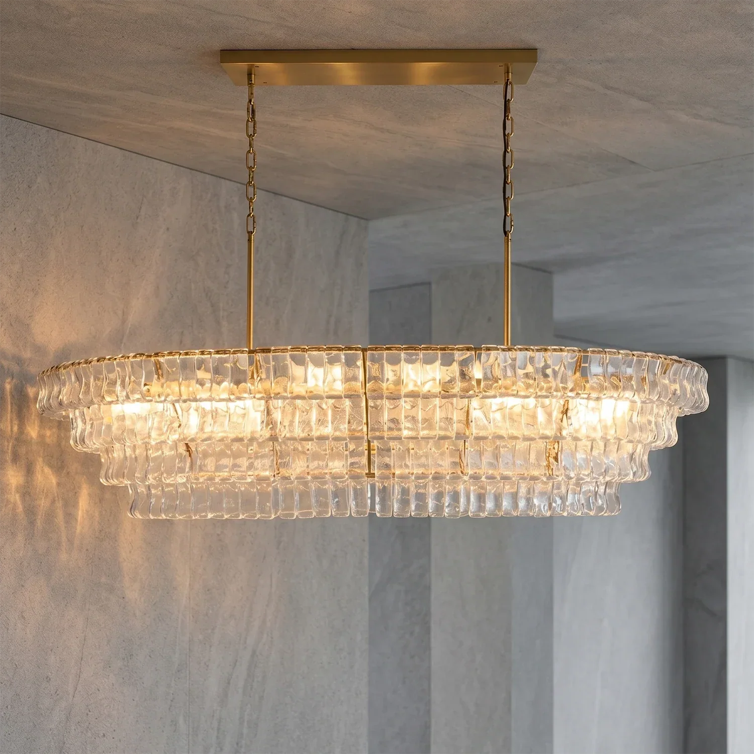 Glacii Ring Glass Chandelier | wildoxy
