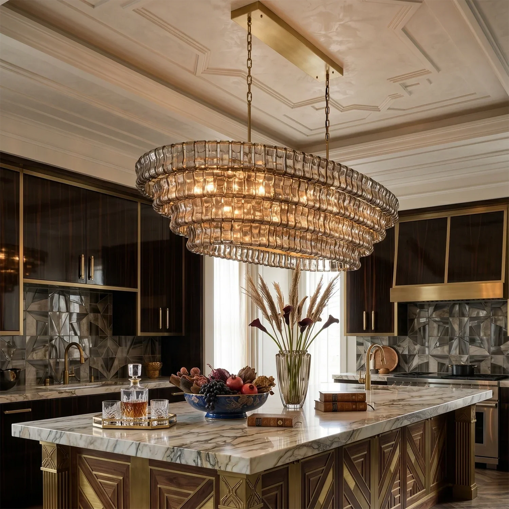 Glacii Ring Glass Chandelier | wildoxy