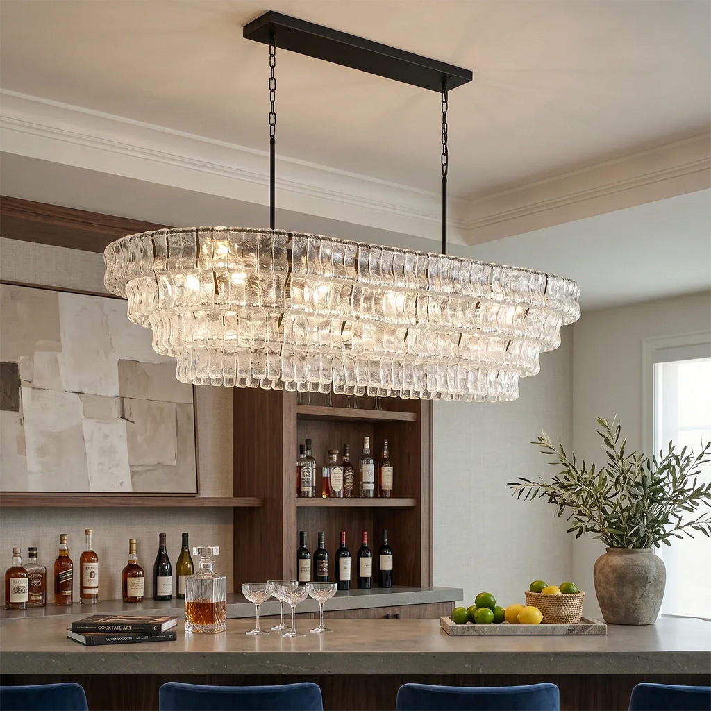Glacii Ring Glass Chandelier | wildoxy