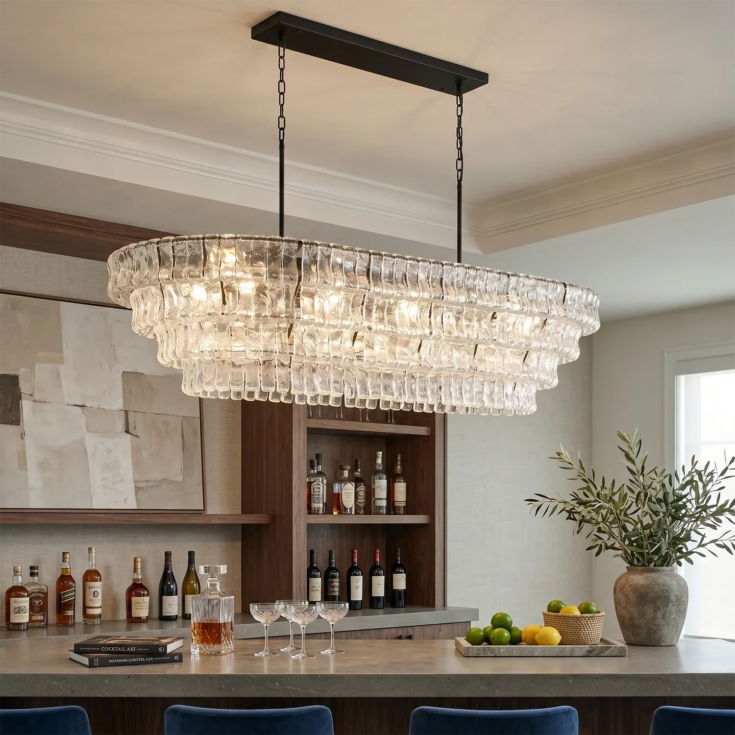 Glacii Ring Glass Chandelier | wildoxy