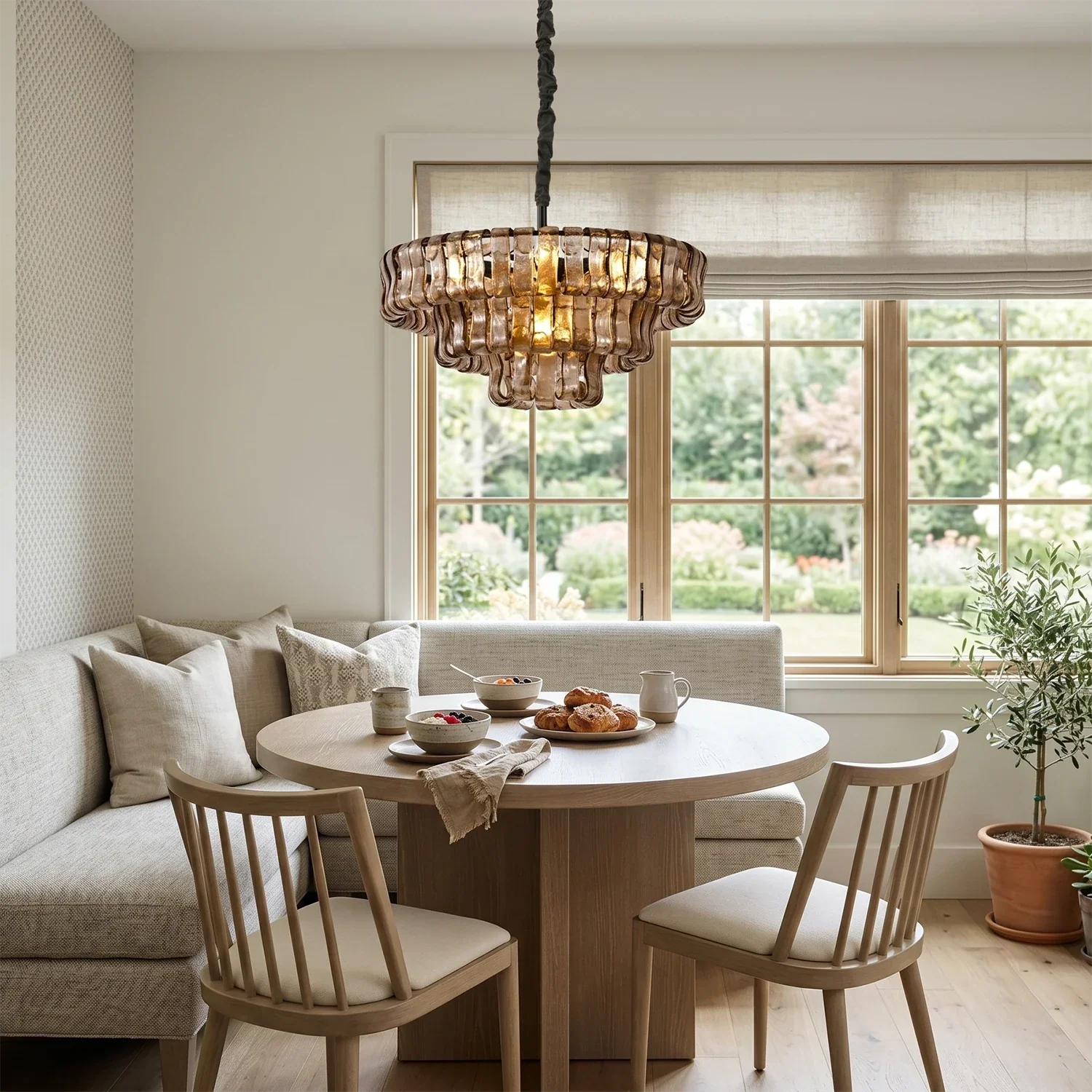 Glacii Ring Glass Chandelier | wildoxy