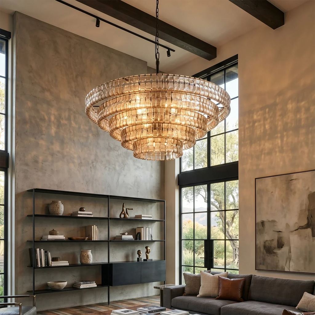 Glacii Ring Glass Chandelier | wildoxy