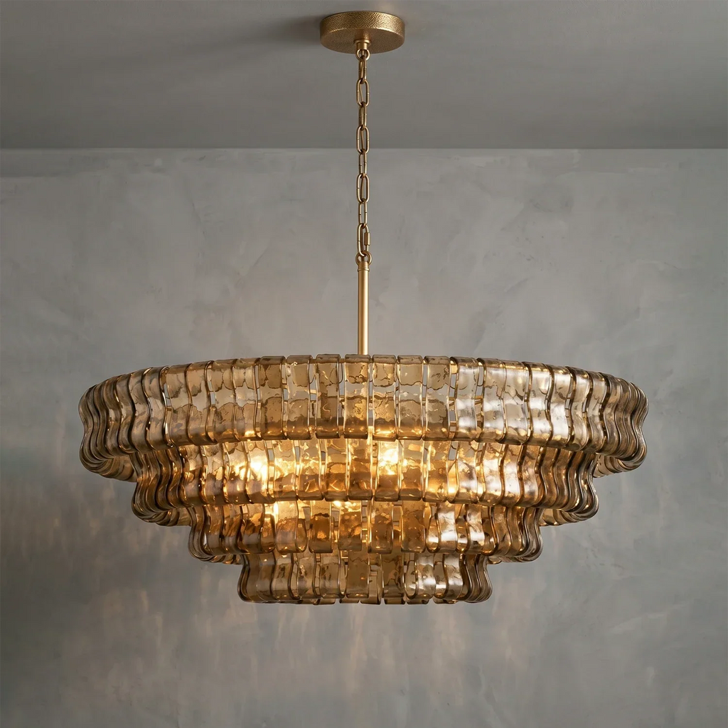 Glacii Ring Glass Chandelier | wildoxy