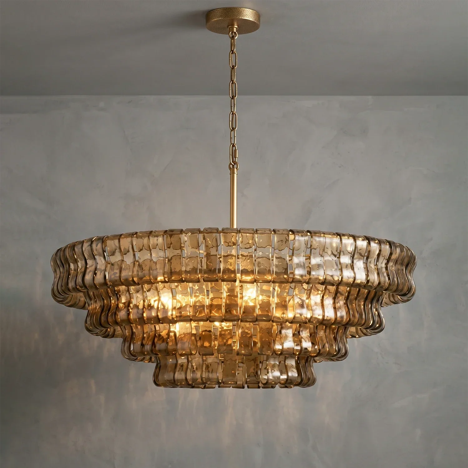 Glacii Ring Glass Chandelier | wildoxy