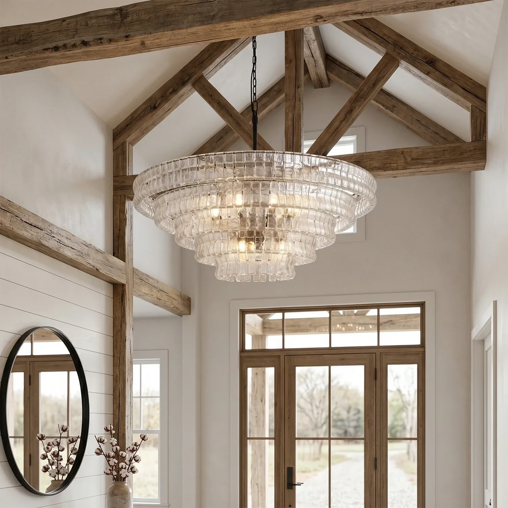 Glacii Ring Glass Chandelier | wildoxy