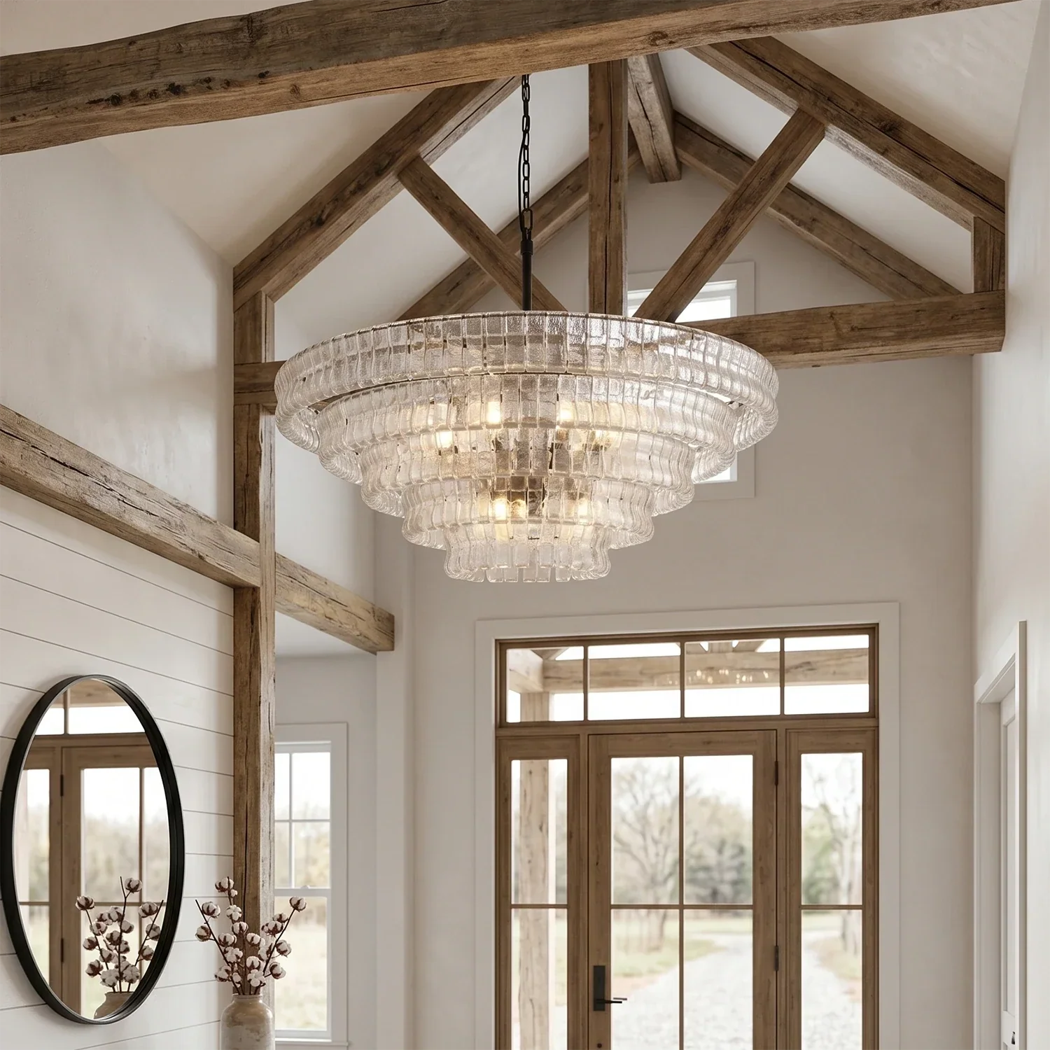 Glacii Ring Glass Chandelier | wildoxy