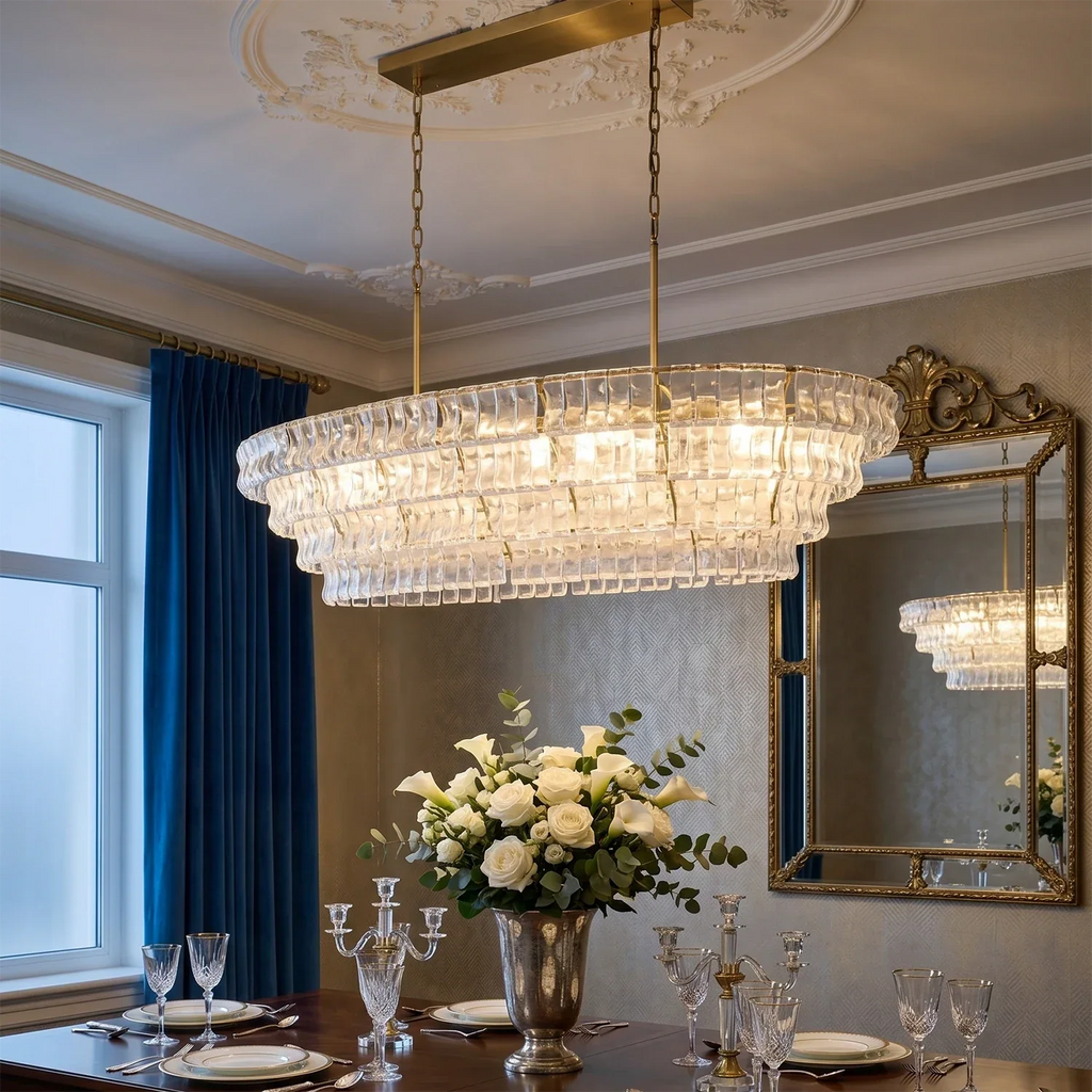 Glacii Ring Glass Chandelier | wildoxy