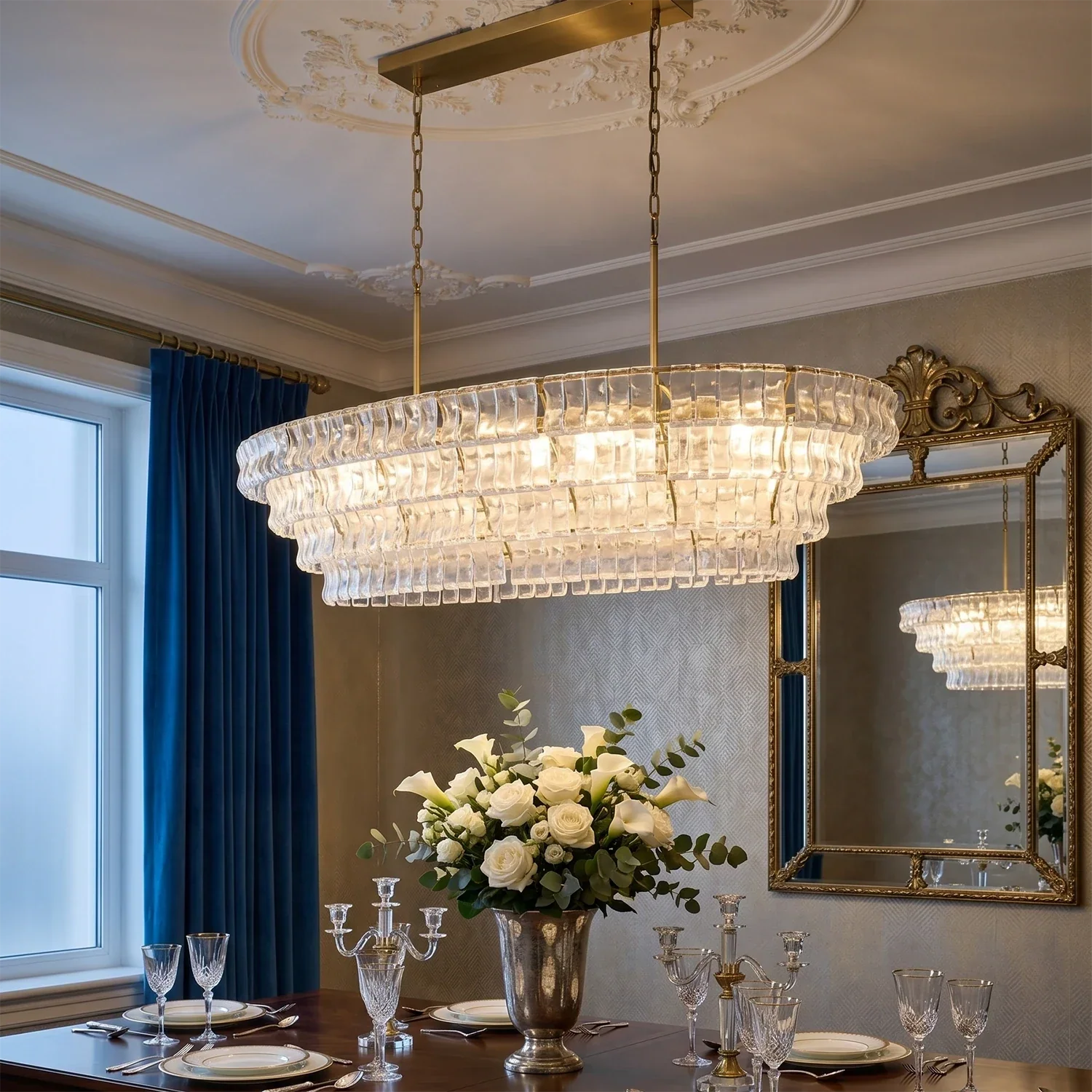 Glacii Ring Glass Chandelier | wildoxy