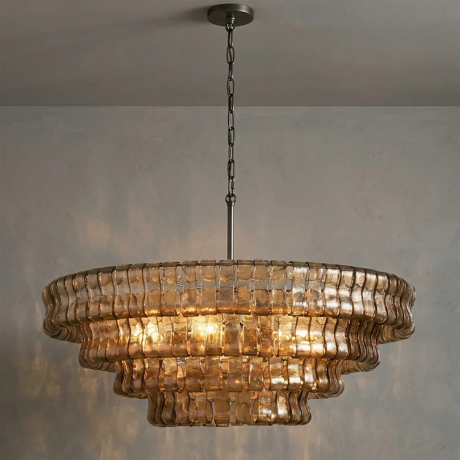 Glacii Ring Glass Chandelier | wildoxy