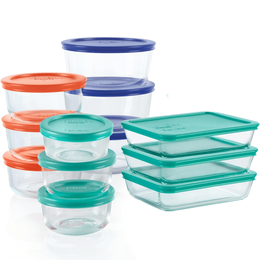 Glassker 12-Piece Glass Storage Containers — Airtight Lids