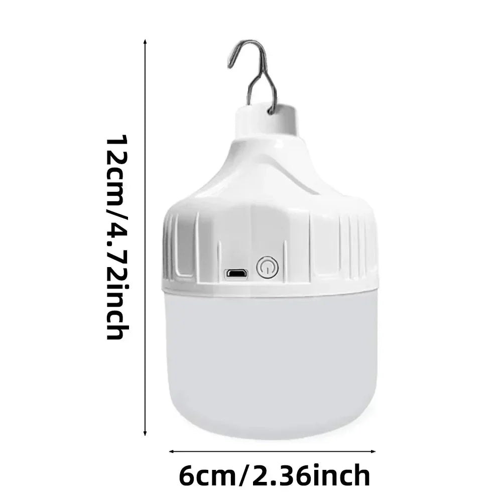 GlowHub compacte led-kampeerlicht — oplaadbaar via USB, drie instelbare standen
