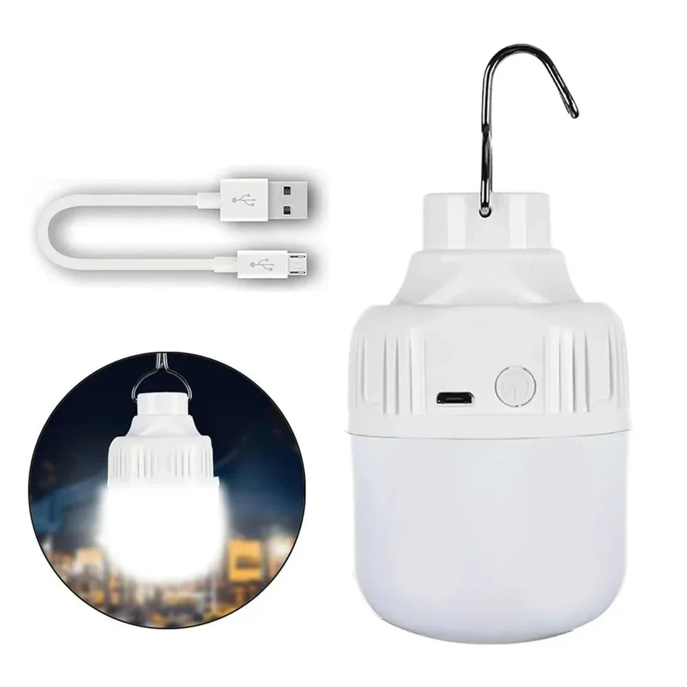GlowHub compacte led-kampeerlicht — oplaadbaar via USB, drie instelbare standen