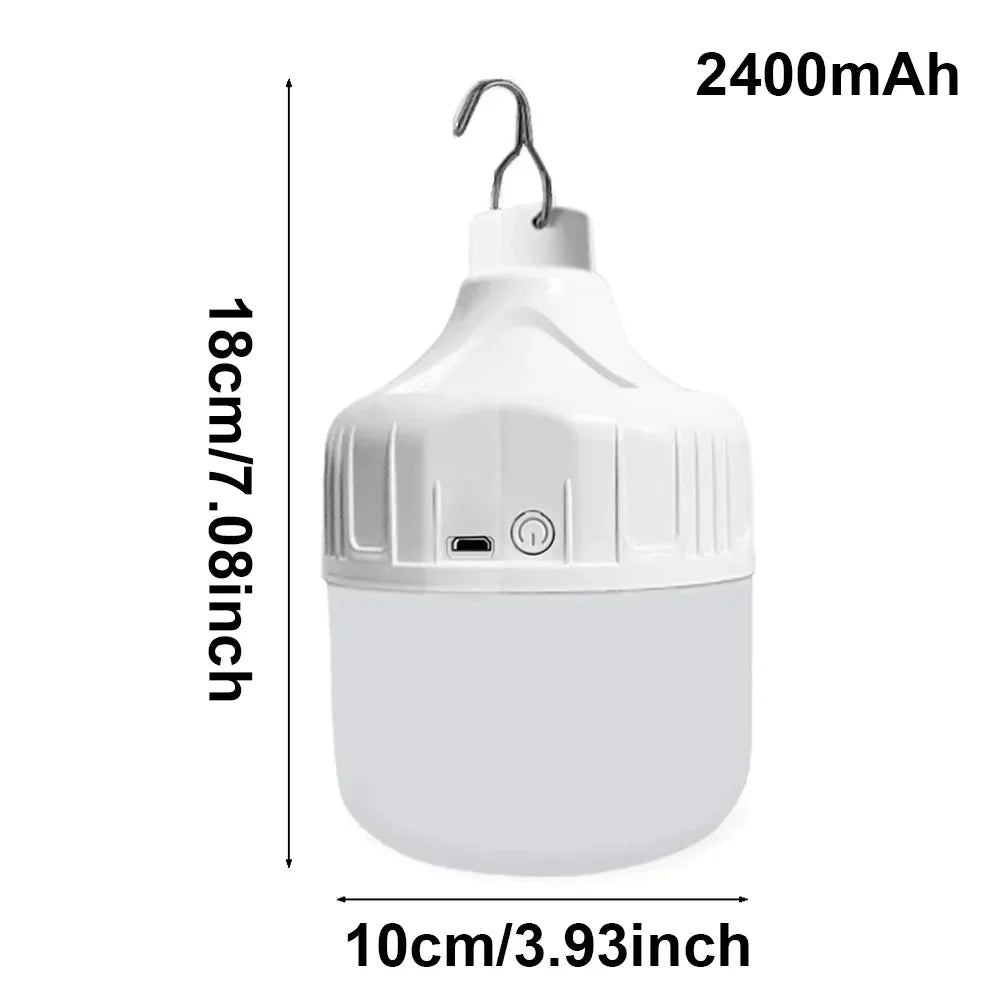 GlowHub compacte led-kampeerlicht — oplaadbaar via USB, drie instelbare standen