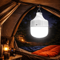 GlowHub compacte led-kampeerlicht — oplaadbaar via USB, drie instelbare standen