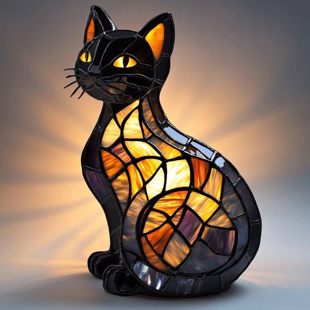 GlowKitty kattennachtlampje — zachte ledgloed en speels silhouet