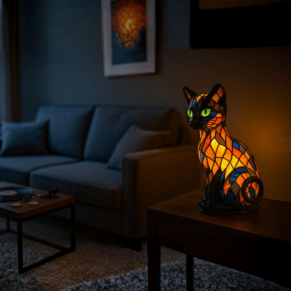 GlowKitty kattennachtlampje — zachte ledgloed en speels silhouet