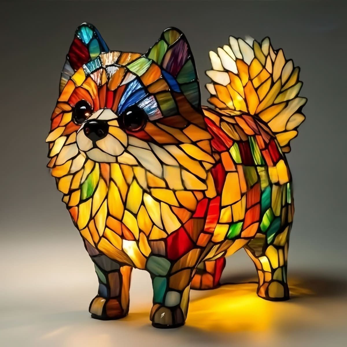 Lampka nocna LED GlowPaws 17 Cm z USB — elegancki portret psa