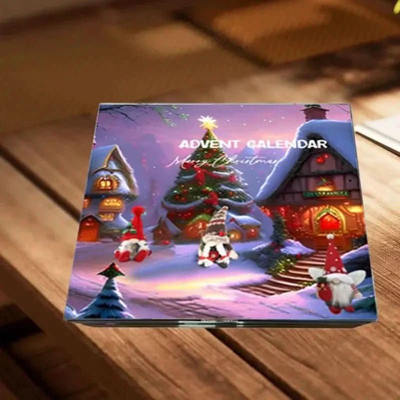 Gnomelyn 2025-adventskalender voor de feestdagen — 24 unieke handgemaakte kabouterfiguren