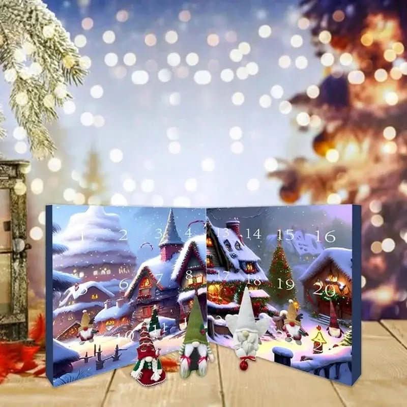 Gnomelyn 2025-adventskalender voor de feestdagen — 24 unieke handgemaakte kabouterfiguren