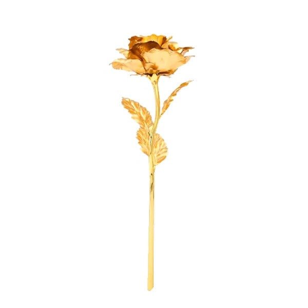 Rosa verdadeira artesanal GOLDEVA — recordação mergulhada em ouro rosa