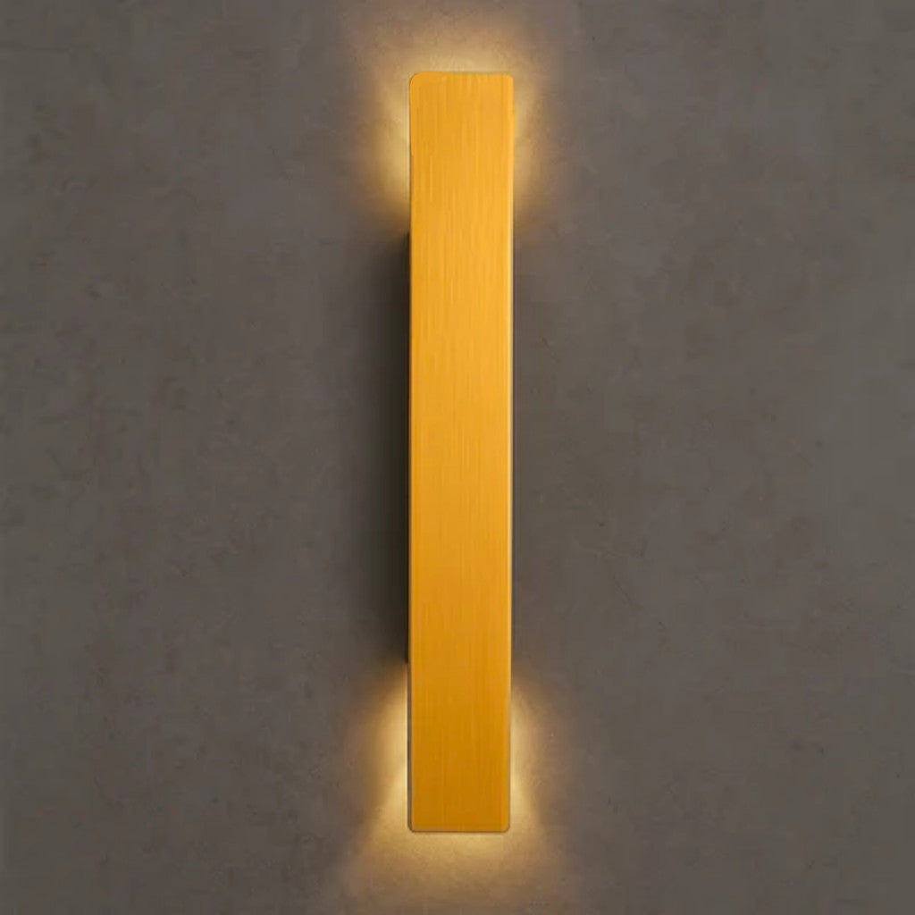 Applique moderna dorata a LED da esterno — alluminio impermeabile