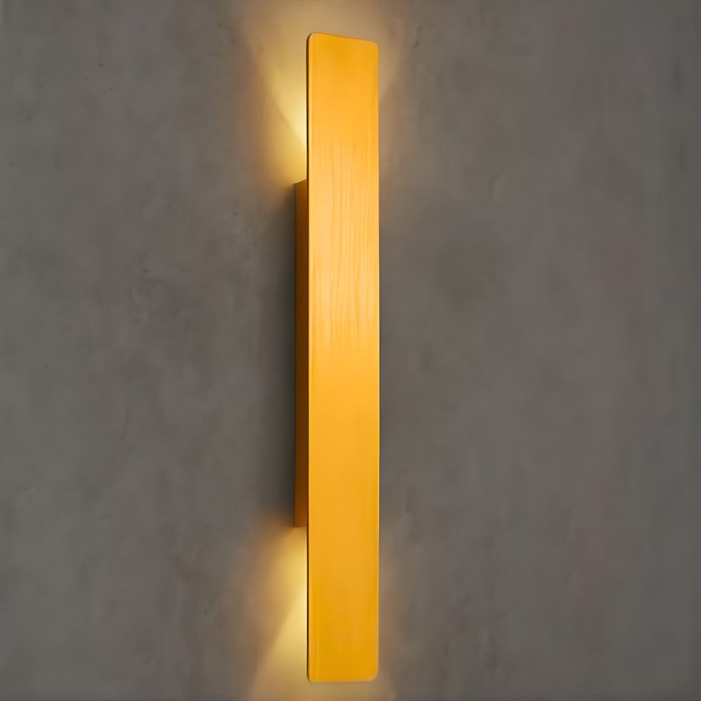 Applique moderna dorata a LED da esterno — alluminio impermeabile