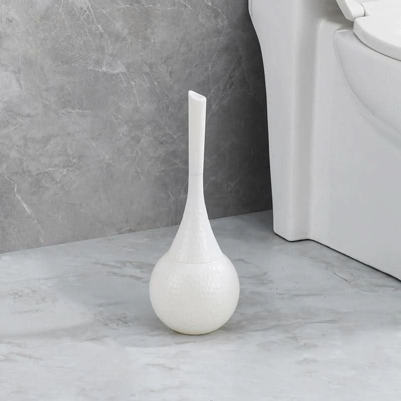 GoldenLuxe toiletborstel — elegante metallic glans, gebeeldhouwd profiel