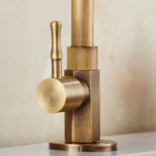 Aethel High Spout Faucet — Antique Brass Finish, 300mm