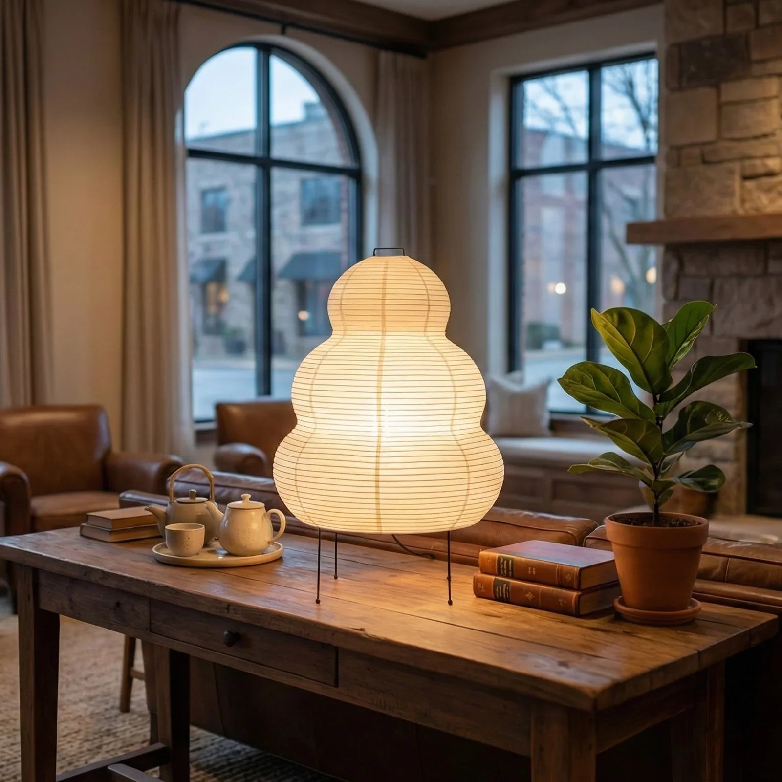 Akari Gourd Shaped 25N Table Lamp | wildoxy