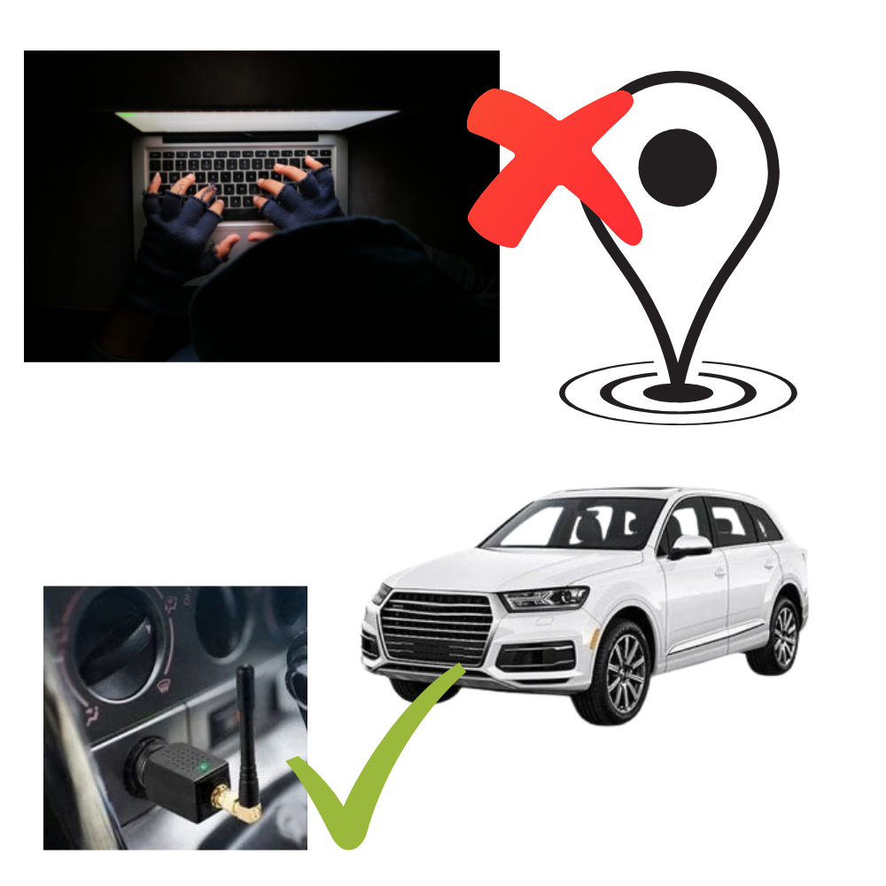GPS-signaalblokkeerder - autoadapter voor sigarettenaansteker