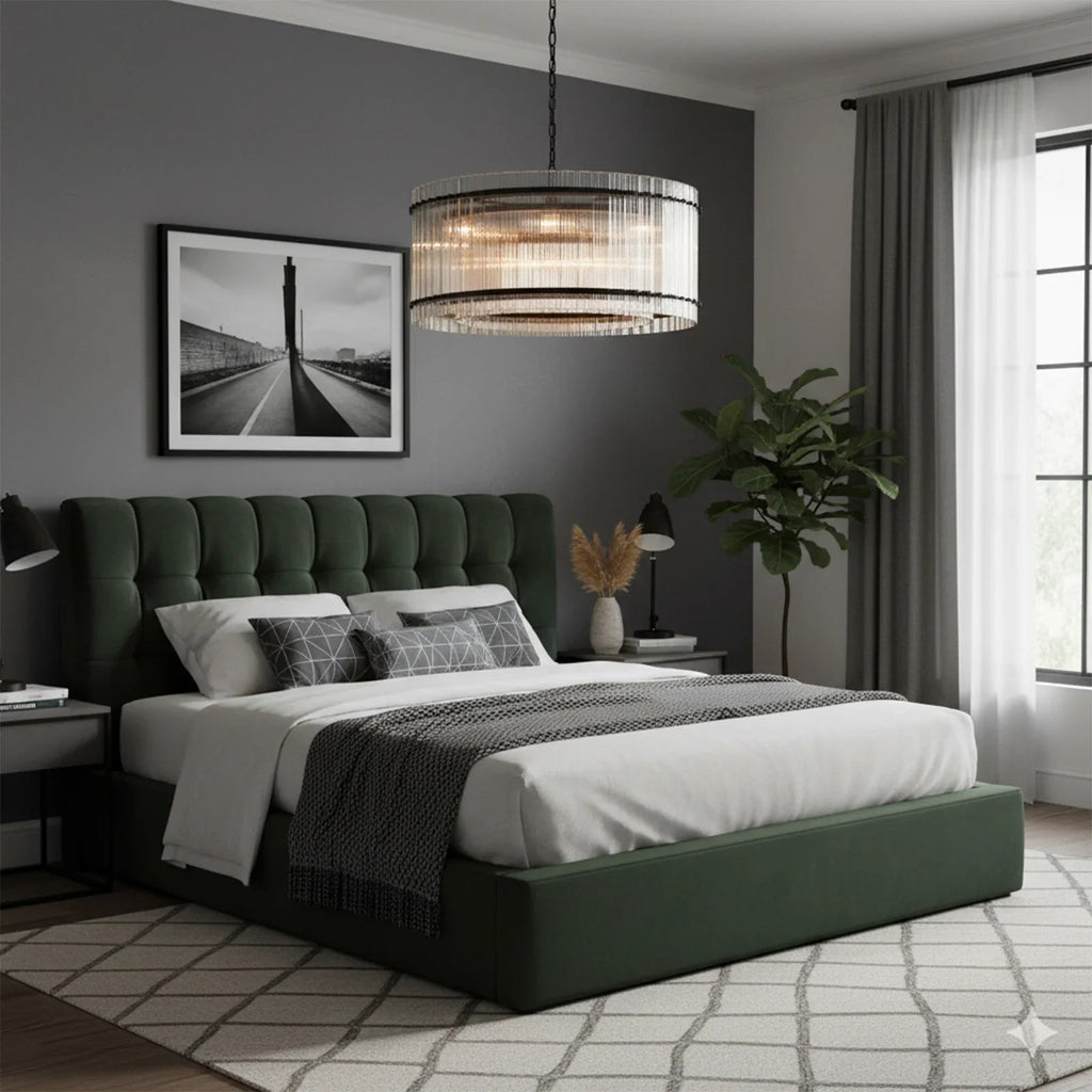 Grand Tiered Chandelier with Fluted Glass Rod | wildoxy