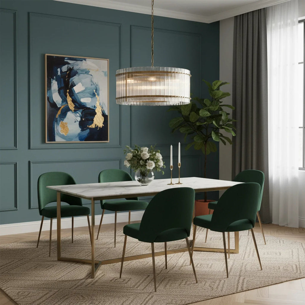 Grand Tiered Chandelier with Fluted Glass Rod | wildoxy