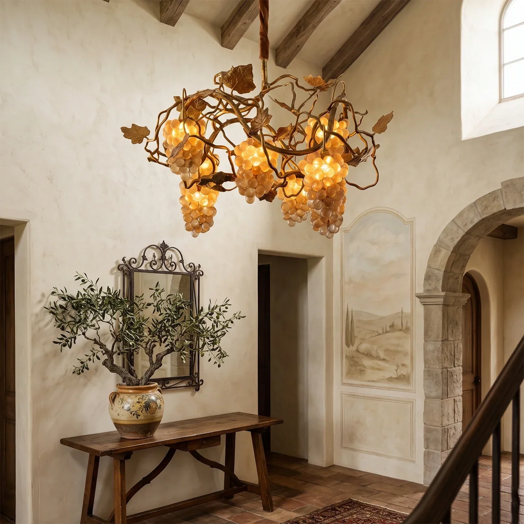 Grapevine Cluster Glass Chandelier | wildoxy