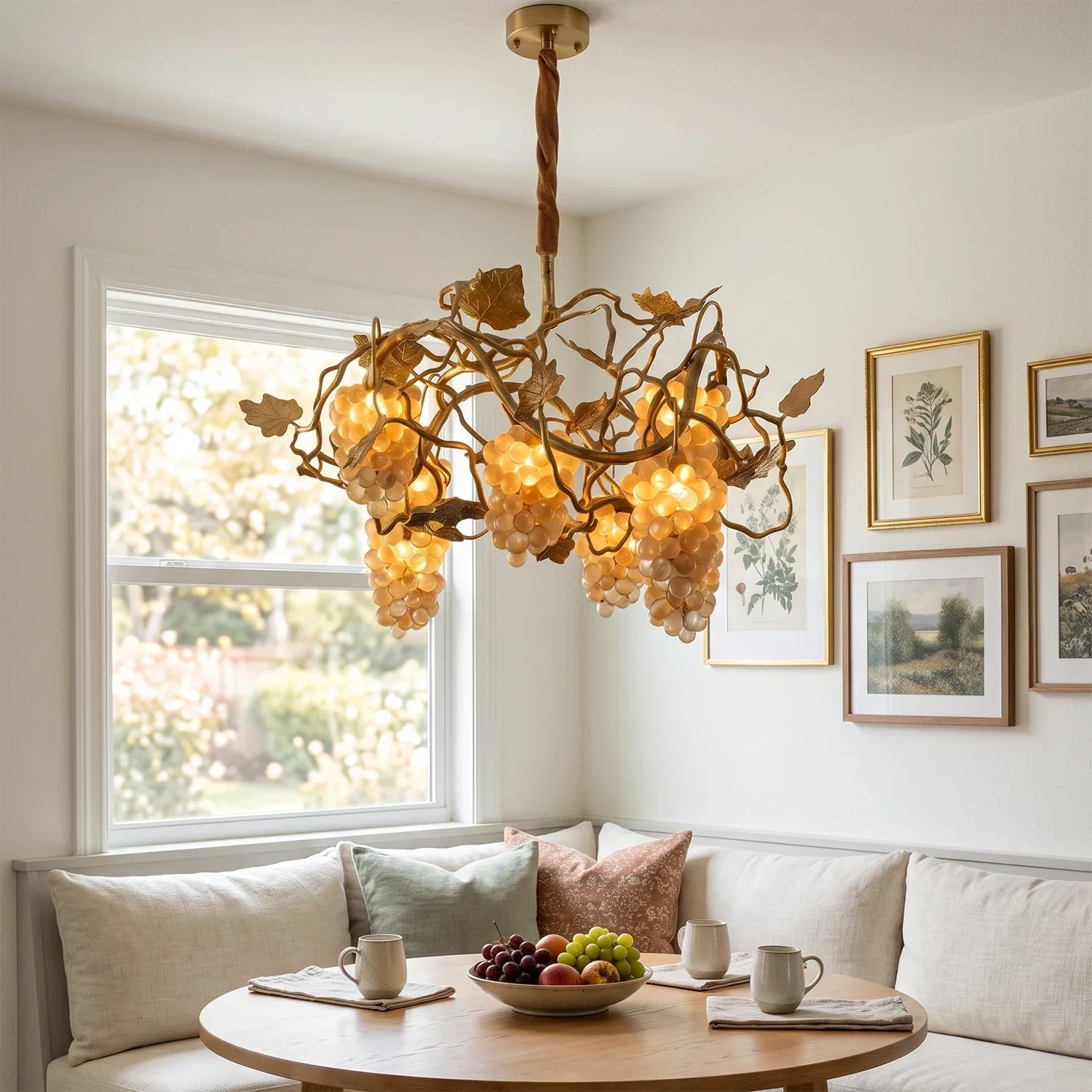Grapevine Cluster Glass Chandelier | wildoxy