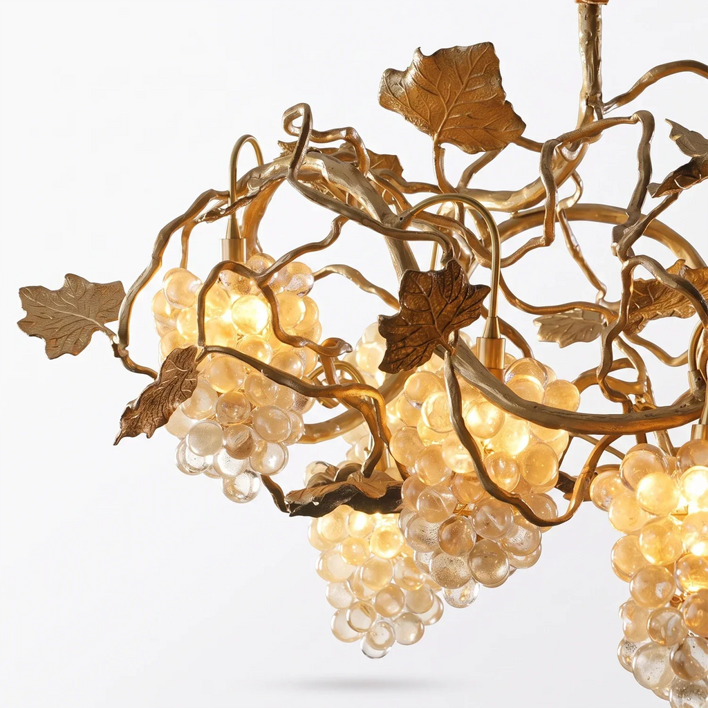 Grapevine Cluster Glass Chandelier | wildoxy