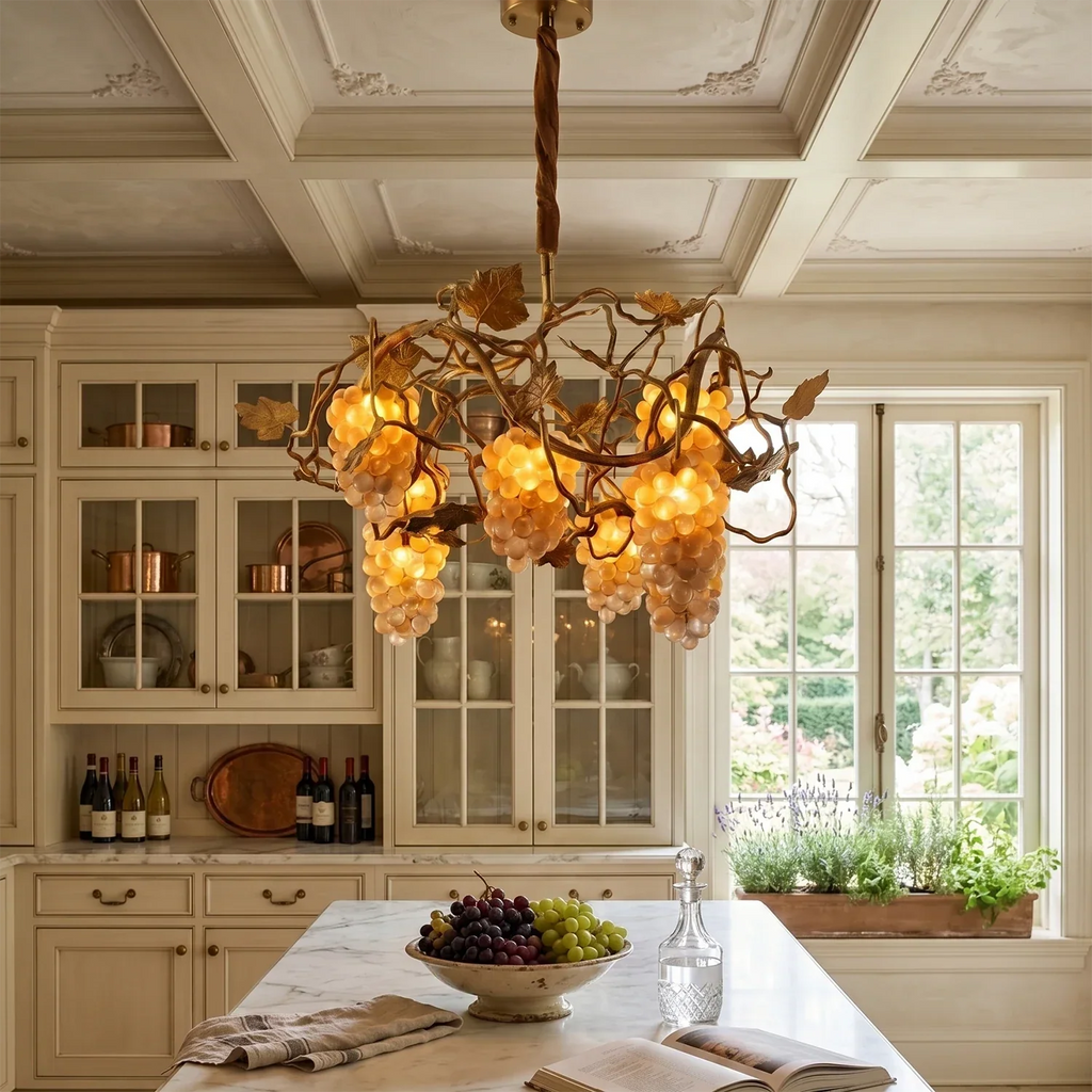 Grapevine Cluster Glass Chandelier | wildoxy