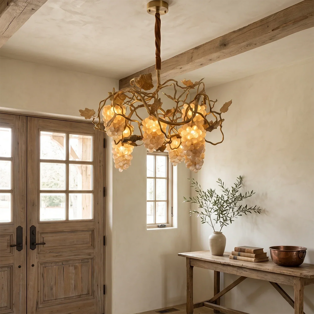 Grapevine Cluster Glass Chandelier | wildoxy
