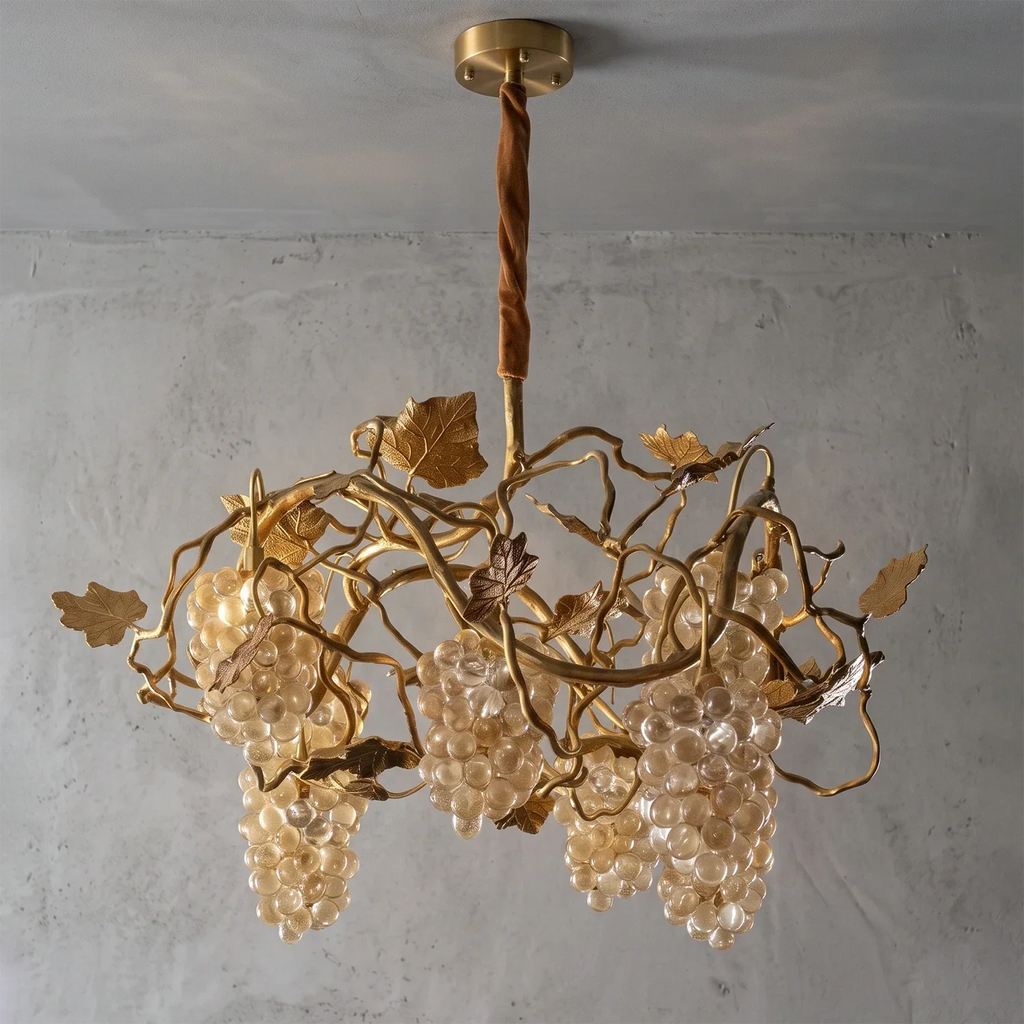 Grapevine Cluster Glass Chandelier | wildoxy