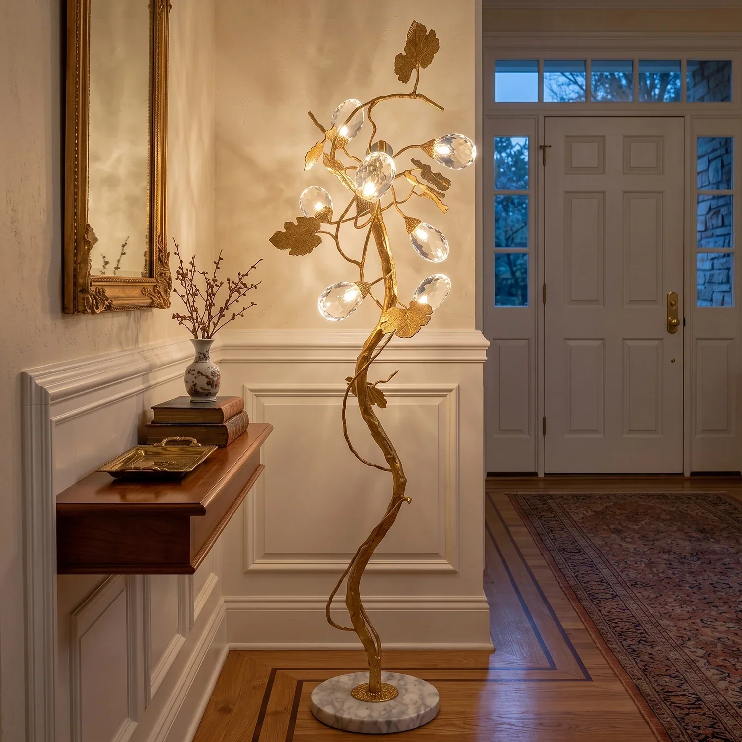 Grapevine Sculptural Glass Floor Lamp | wildoxy