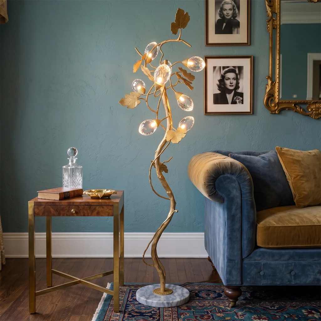 Grapevine Sculptural Glass Floor Lamp | wildoxy