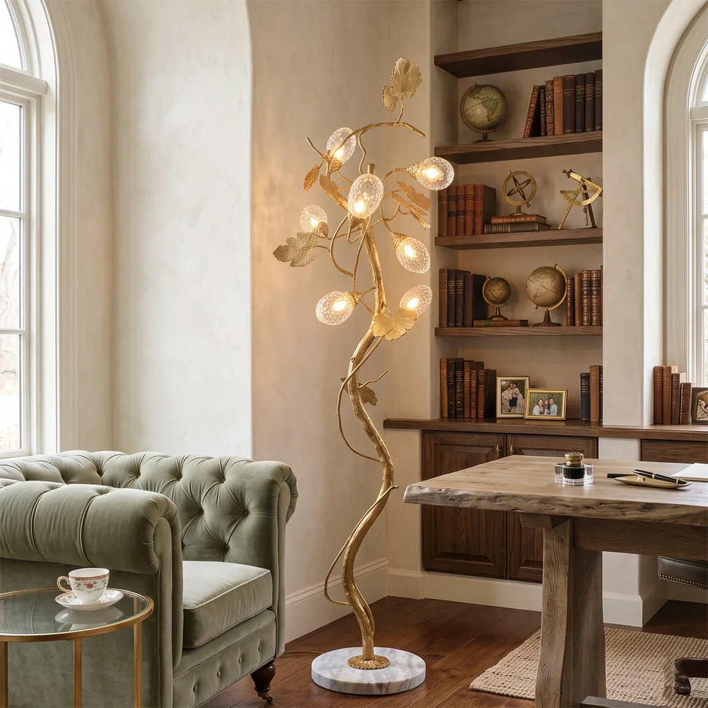 Grapevine Sculptural Glass Floor Lamp | wildoxy