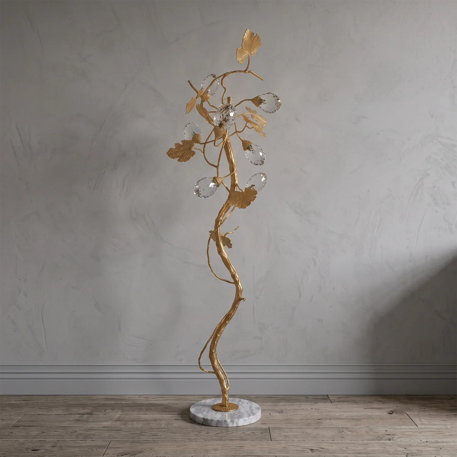 Grapevine Sculptural Glass Floor Lamp | wildoxy