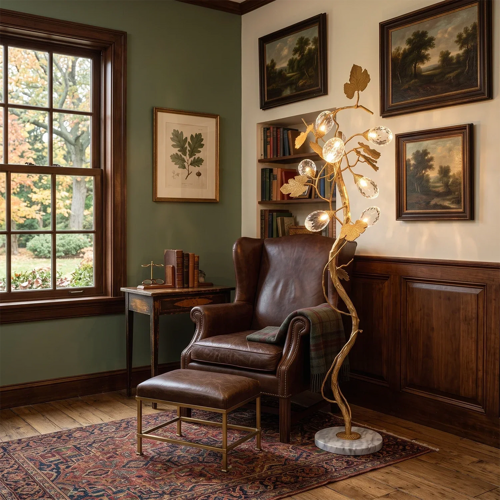 Grapevine Sculptural Glass Floor Lamp | wildoxy