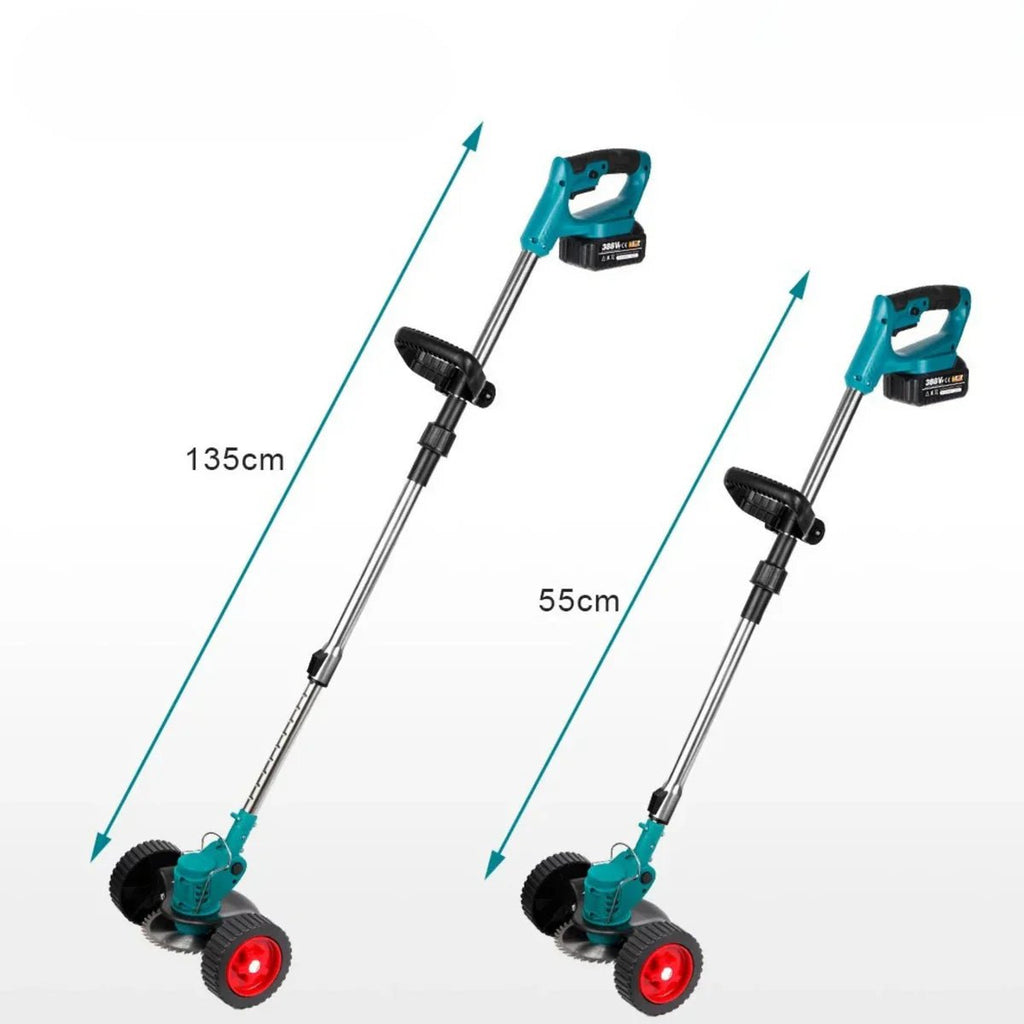 Grassroll 36V Cordless Trimmer — Ergonomic Handle, Foldable Frame