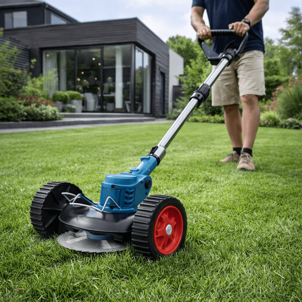 Grassroll 36V Cordless Trimmer — Ergonomic Handle, Foldable Frame