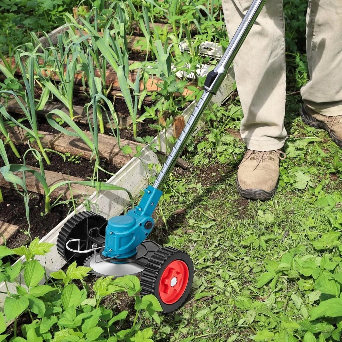 Grassroll 36V Cordless Trimmer — Ergonomic Handle, Foldable Frame