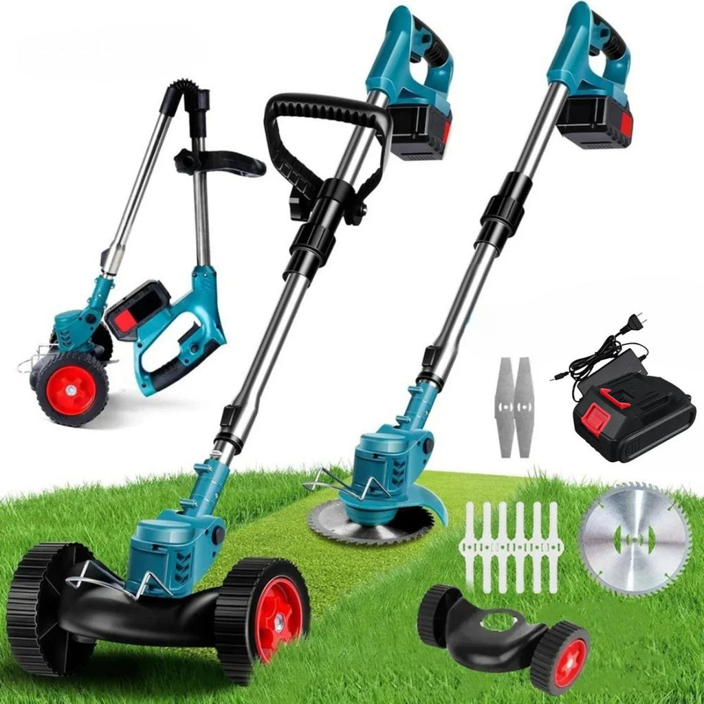 Grassroll 36V Cordless Trimmer — Ergonomic Handle, Foldable Frame